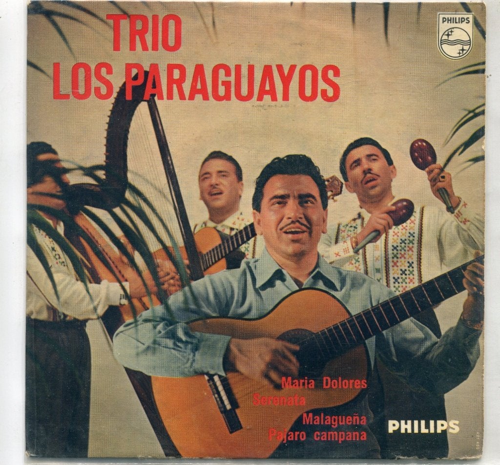 TRIO LOS PARAGUAYOS  -  EP:  o.a. Maria Dolores, EP, Gebruikt, Wereldmuziek, 7 inch