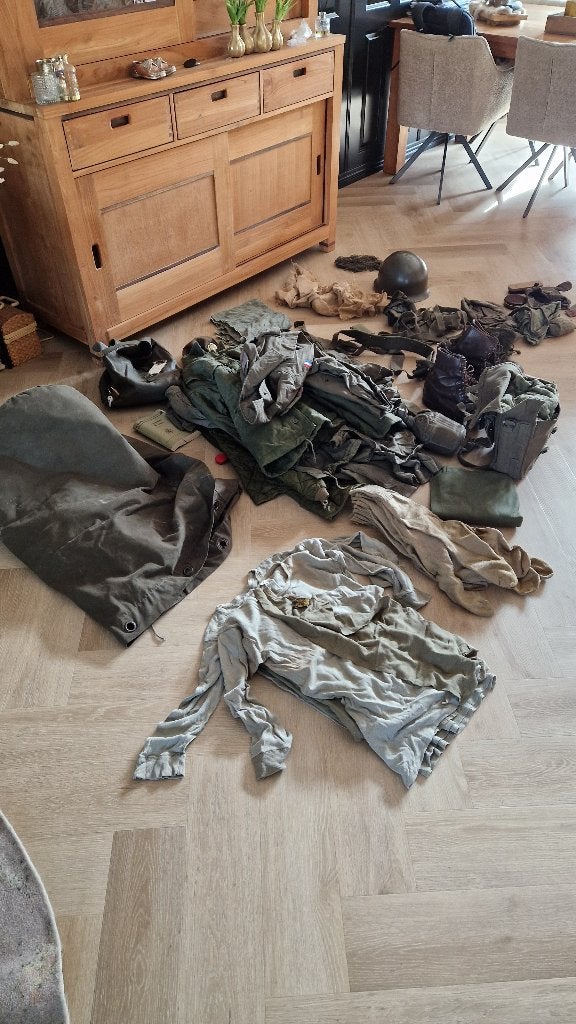 Plunjezak met inhoud uit jaren 80, Ophalen, Landmacht, Nederland, Kleding of Schoenen