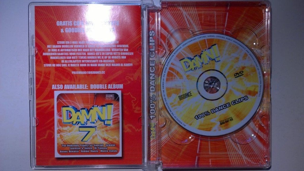 Damn! 100% Dance Clips (DVD), Cd's en Dvd's, Dvd's | Muziek en Concerten, Alle leeftijden, Ophalen of Verzenden, Zo goed als nieuw
