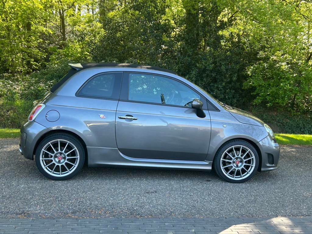 Fiat 500 1.4 T-jet Abarth C 103KW AUT 2012 Grijs, Auto's, Fiat, 15 km/l, 4 cilinders, 49 €/maand, Leder