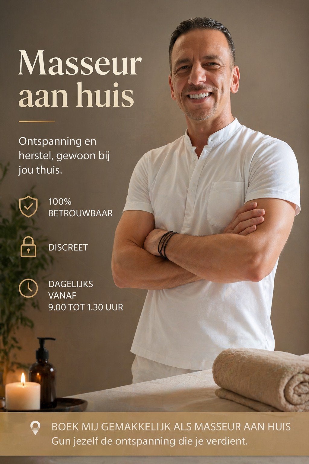 Luxe Full Body massage aan huis!, Diensten en Vakmensen, Welzijn | Masseurs en Massagesalons, Stoelmassage