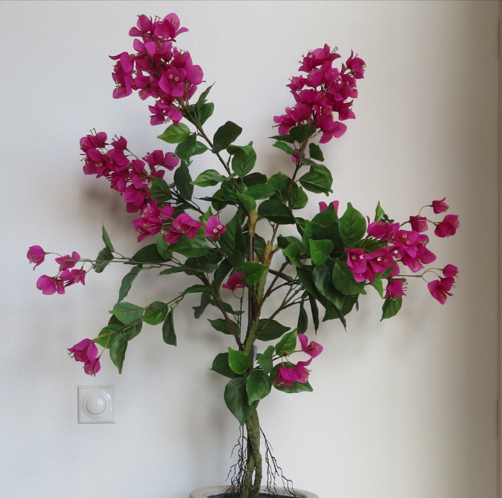 2 stuks Kunst Bougainville Boom 120 cm - Zijden Bloemen, Binnen, Roze, Kunstplant, Ophalen of Verzenden