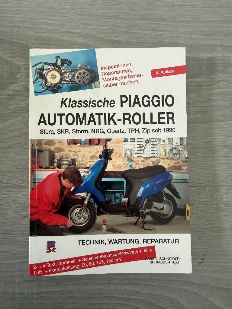 Reparatiehandboek Klassische Piaggio Automatik-Roller, Motoren, Ophalen of Verzenden