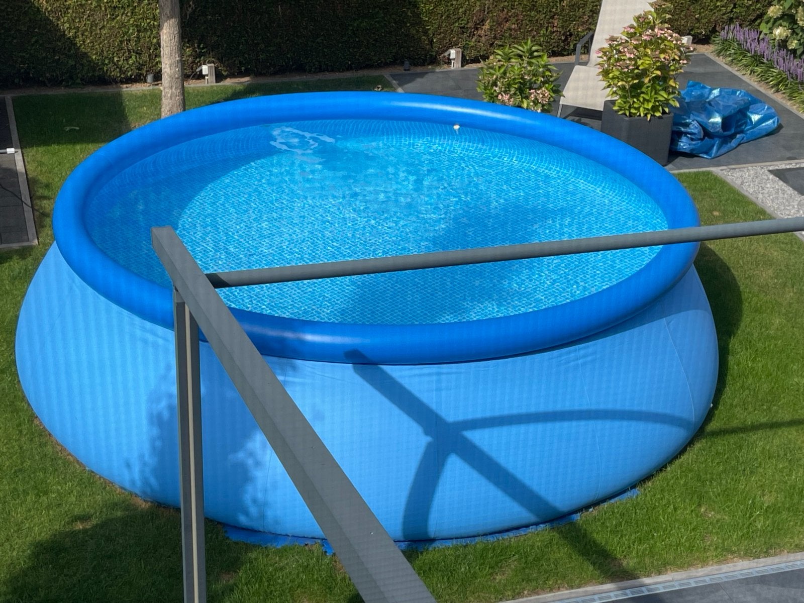 Intex Easy Set Opzetzwembad 457x122cm complete set, GRATIS, Rond, 300 cm of meer, Zo goed als nieuw, Ophalen