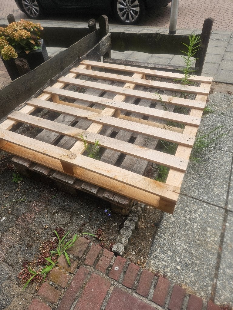 Pallets 2 stuks gratis, Ophalen, Gebruikt, 25 tot 50 mm, Pallet