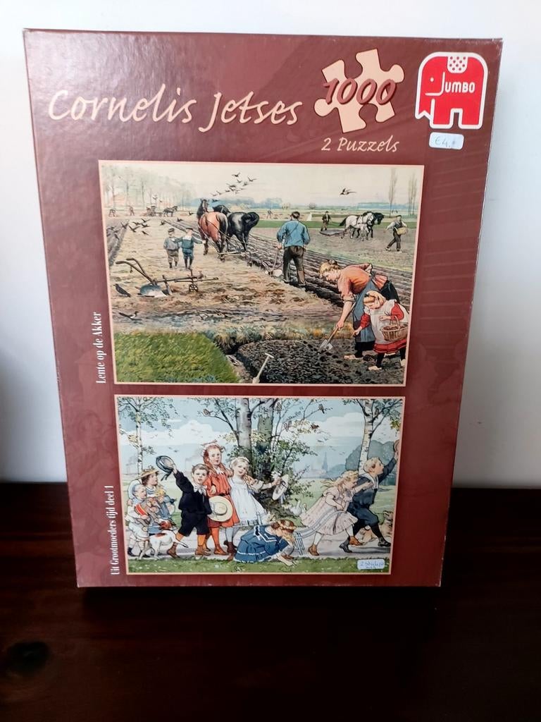 Cornelis Jetses 2 Puzzels 1000 stukjes, Ophalen of Verzenden, Meer dan 1500 stukjes, Zo goed als nieuw, Legpuzzel