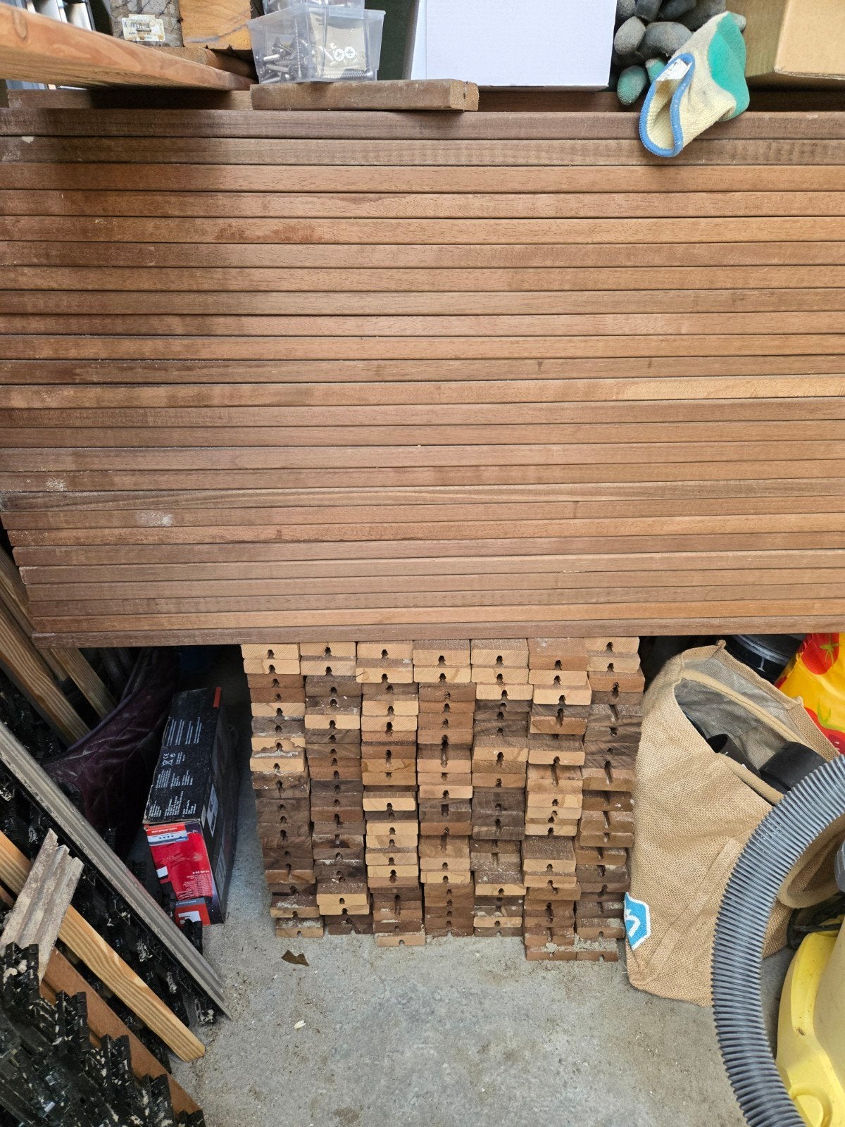 Thermisch gemodificeerd savrame hout planken 6,4x90cm, Ophalen, Gebruikt, 25 tot 50 mm, Eiken