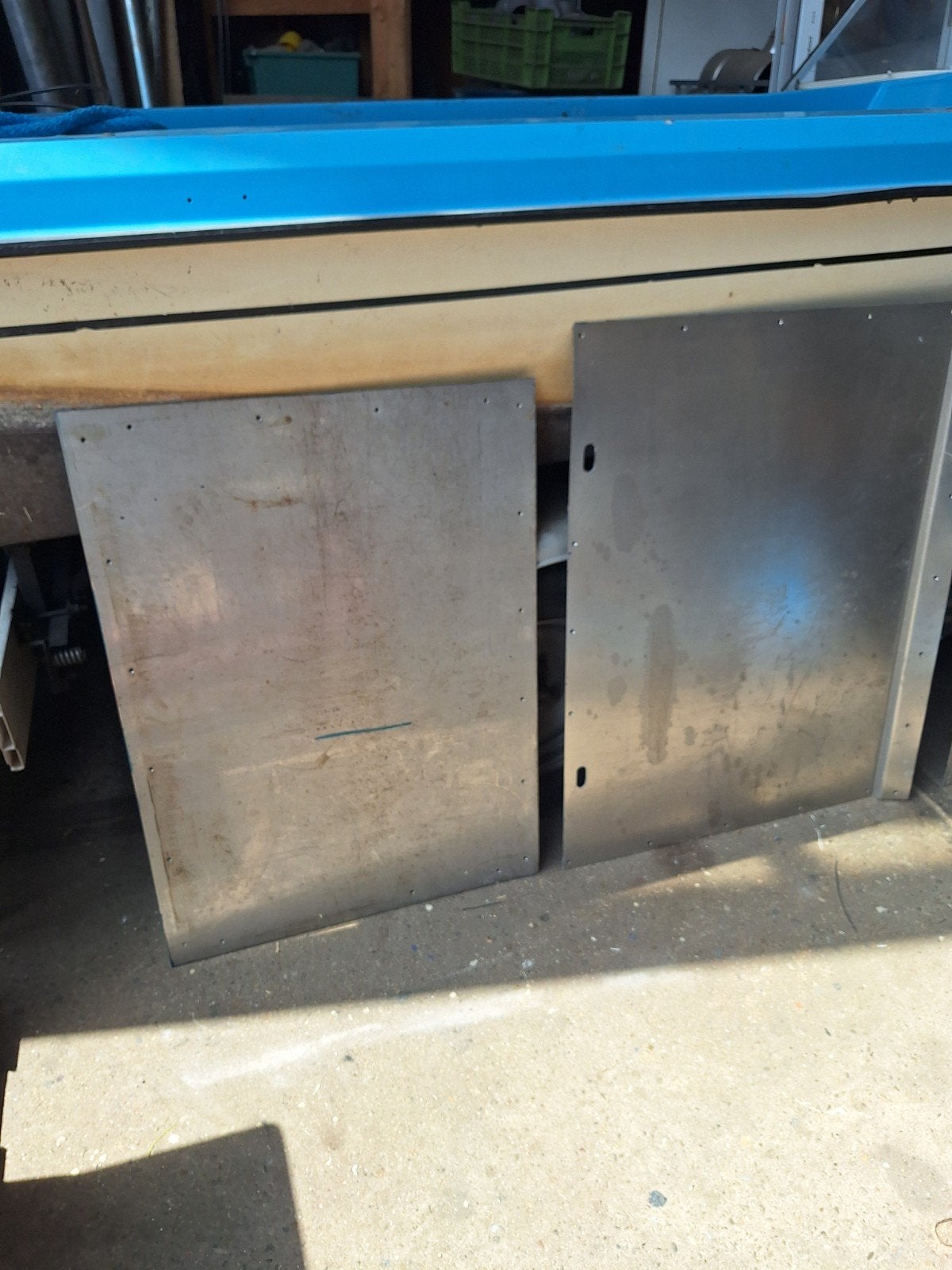 Rvs platen deurplaat, Ophalen, Rvs