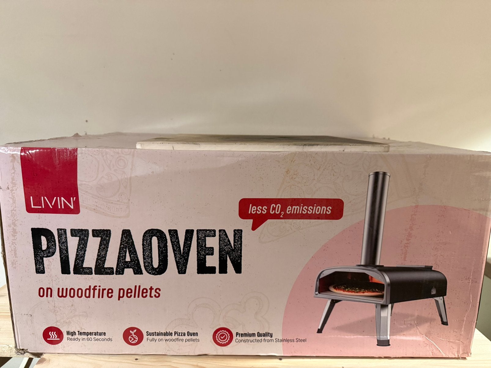 Livin pizzaoven nieuw (met gebruikte steen), Ophalen, Nieuw