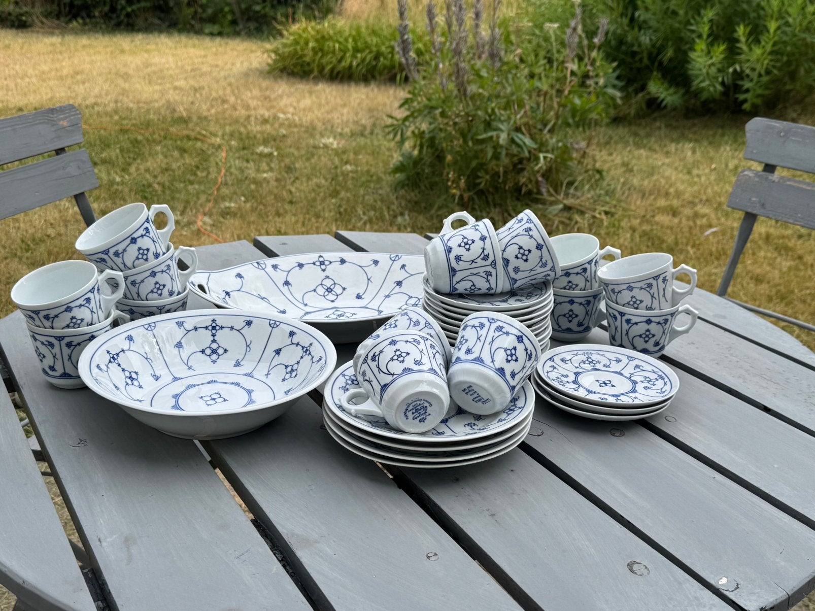Original Blau Saks servies – Zeer goede staat, Ophalen, Zo goed als nieuw