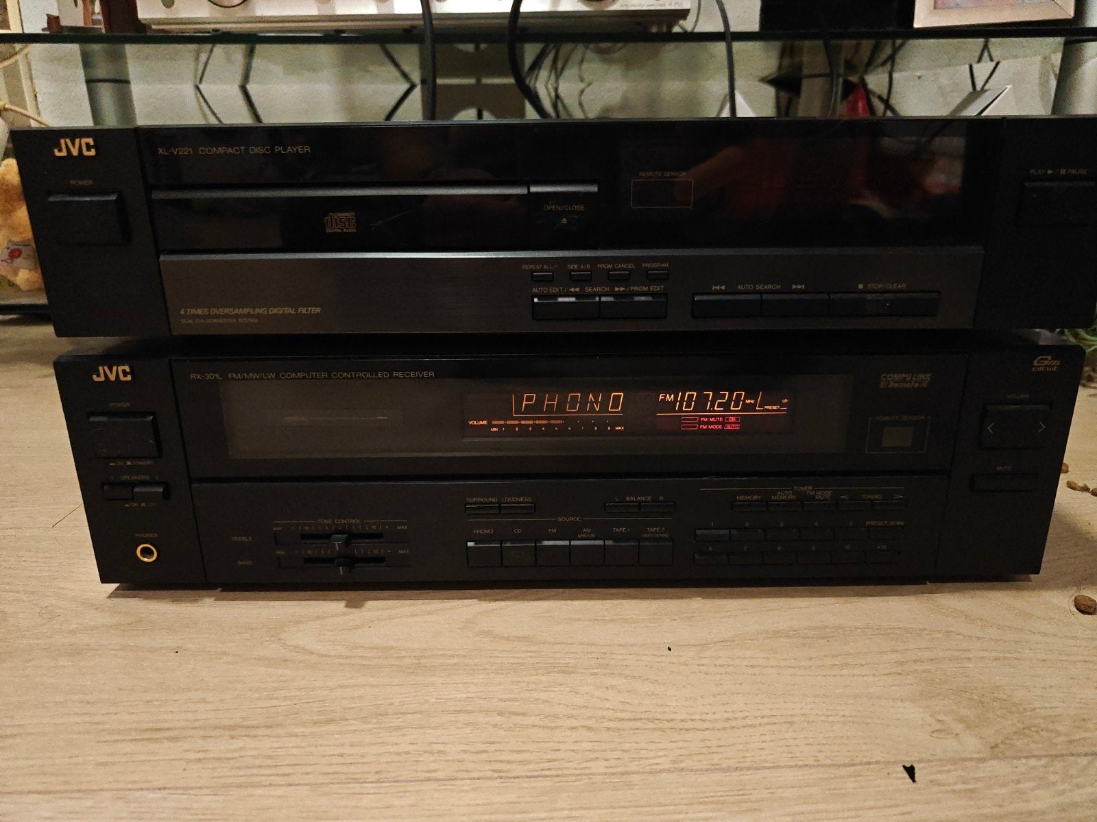 jvc versterker en cd speler, Gebruikt, JVC, Cd-speler, Losse componenten