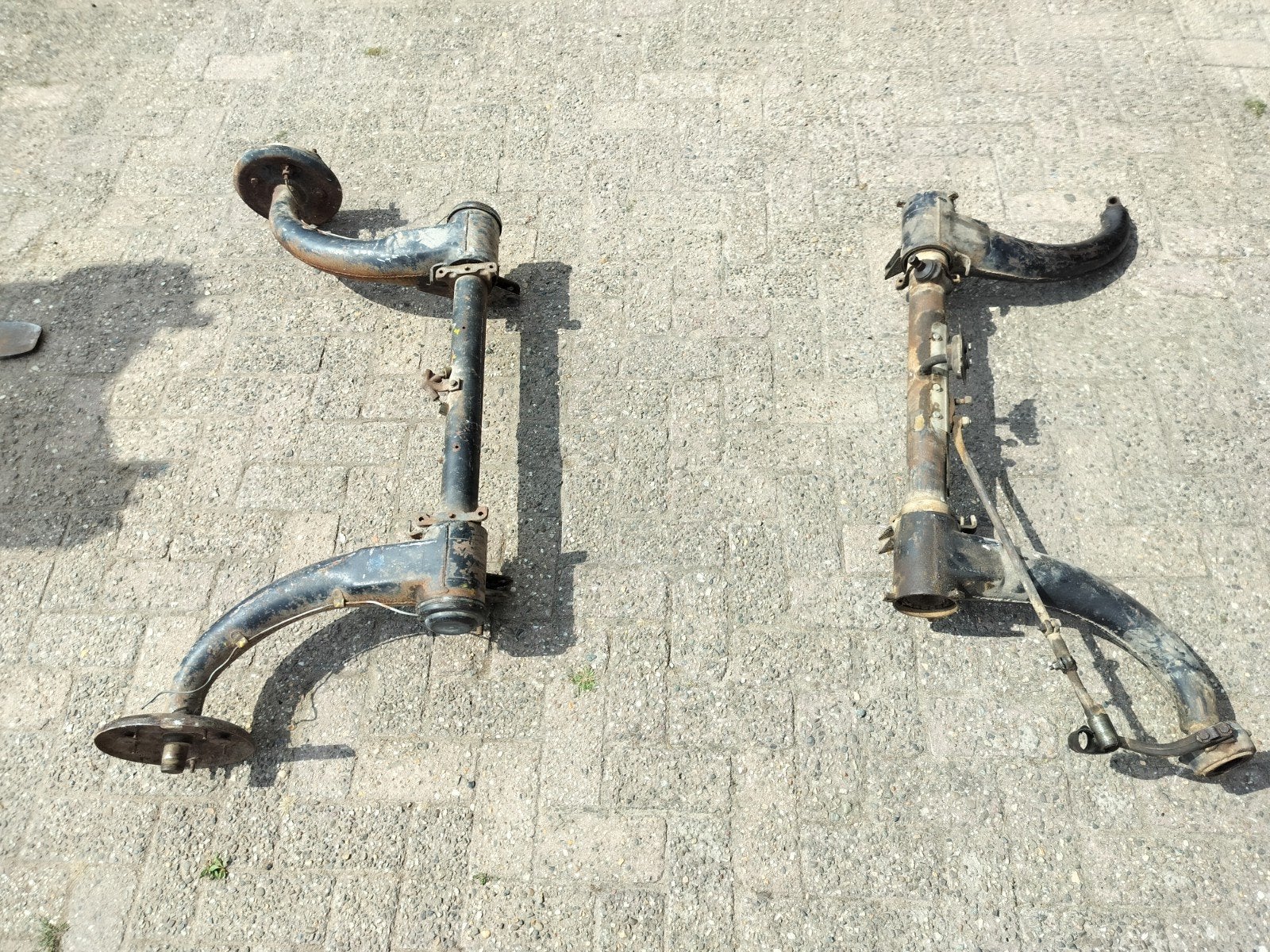 voor en achter as Citroën 2cv  acadiana jaren 80, Ophalen, Citroën