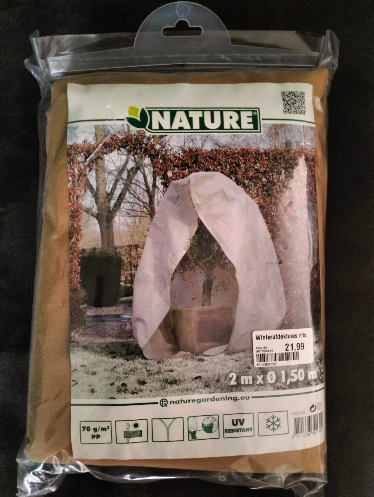 NIEUW - Nature Winterafdekhoes met rits 2m x 1,5m, Ophalen of Verzenden, Nieuw