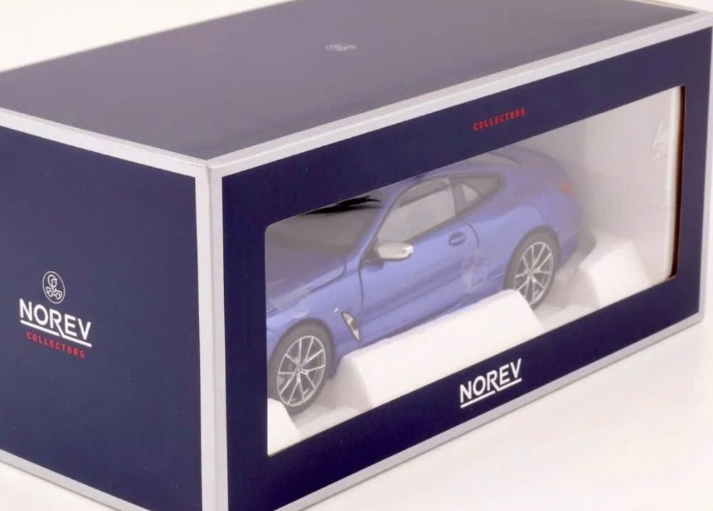 BMW M850i 2019 Blauw metallic NOREV schaal 1/18 ref. 183286, Verzenden, Nieuw, Auto, Norev