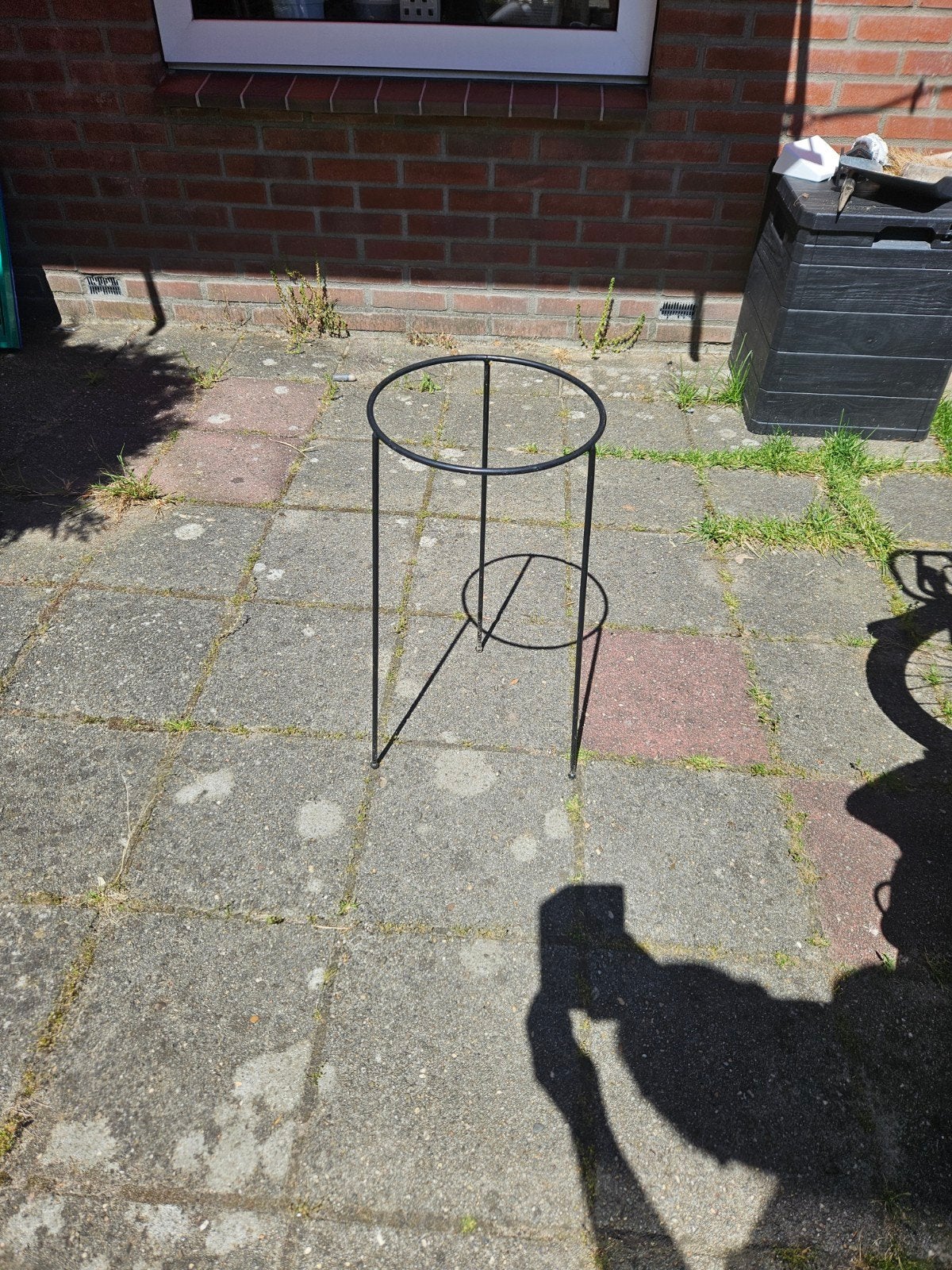 Zwarte plantenkruk 2755cm, Ophalen, Minder dan 30 cm, Minder dan 60 cm, Rond