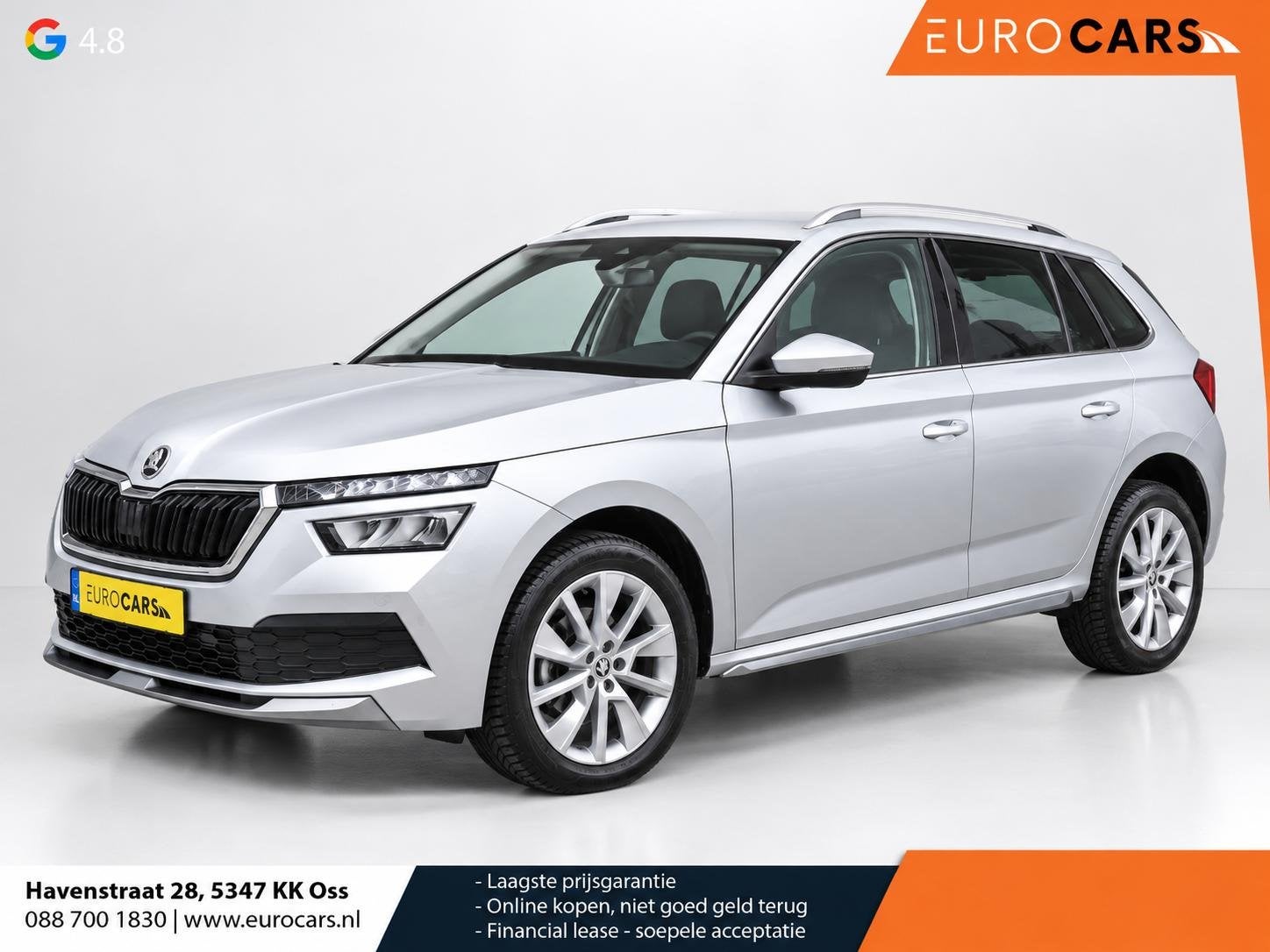 Skoda Kamiq 1.0 TSI 110pk DSG Style Navigatie Apple Carplay/, Auto's, Gebruikt, 3 cilinders, Kamiq, SUV of Terreinwagen