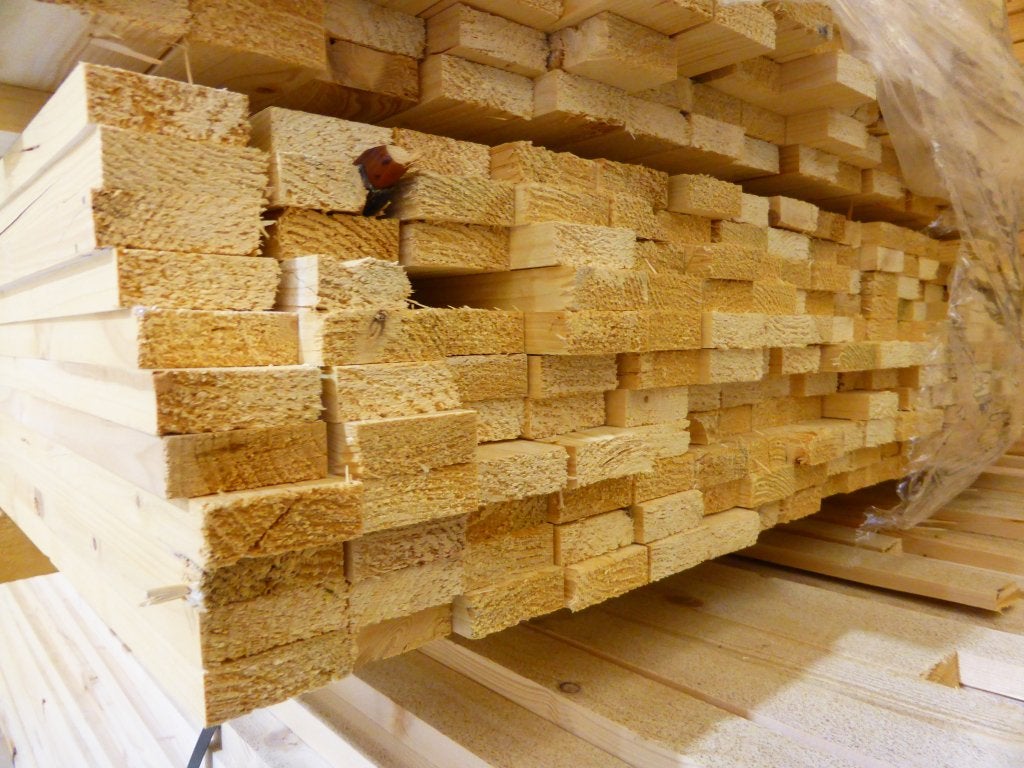 Goedkope vuren latten, Ophalen, Nieuw