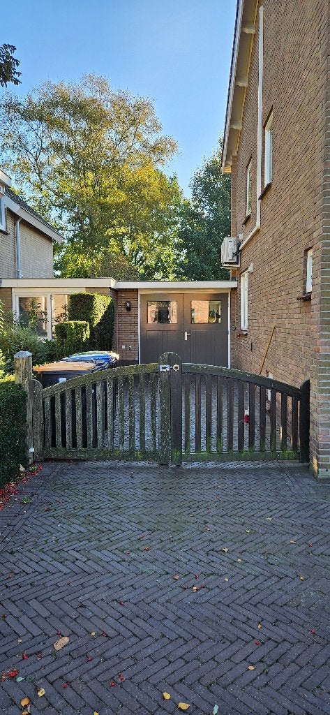 Hardhouten Tuinhek Toegangspoort 3,03m Breed, Tuin en Terras, Ophalen, Met poort, Gebruikt, Tuinhek