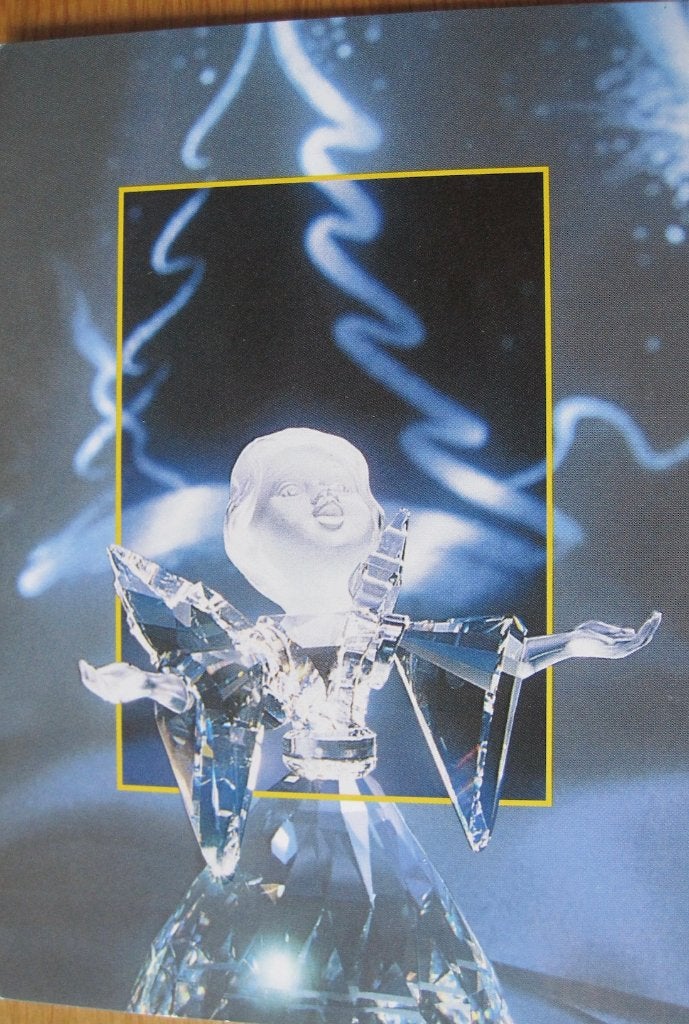 Dubbele kerstkaart van Swarovski - nieuw, Verzamelen, Ophalen of Verzenden, 1980 tot heden, Ongelopen, Overige thema's