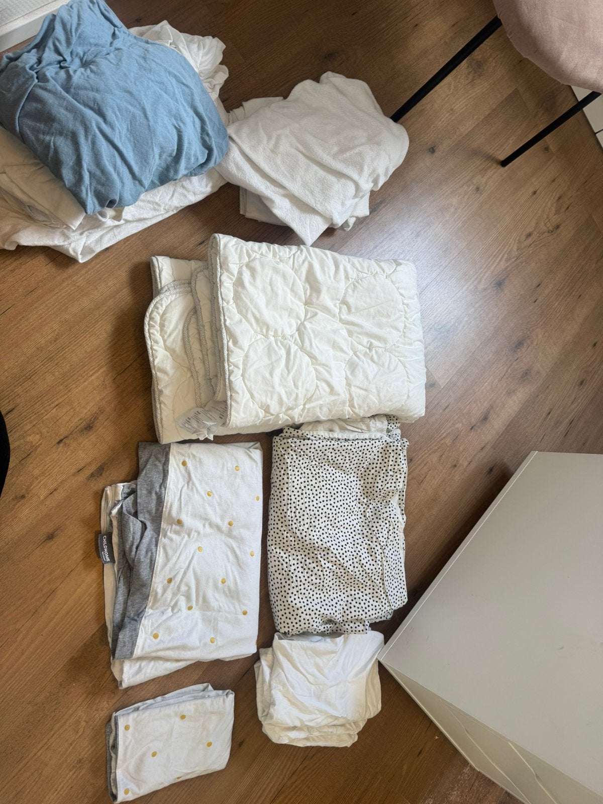 Peuter dekbed set, Kinderen en Baby's, Jongetje of Meisje, Wit, Dekbedovertrek, Ophalen of Verzenden
