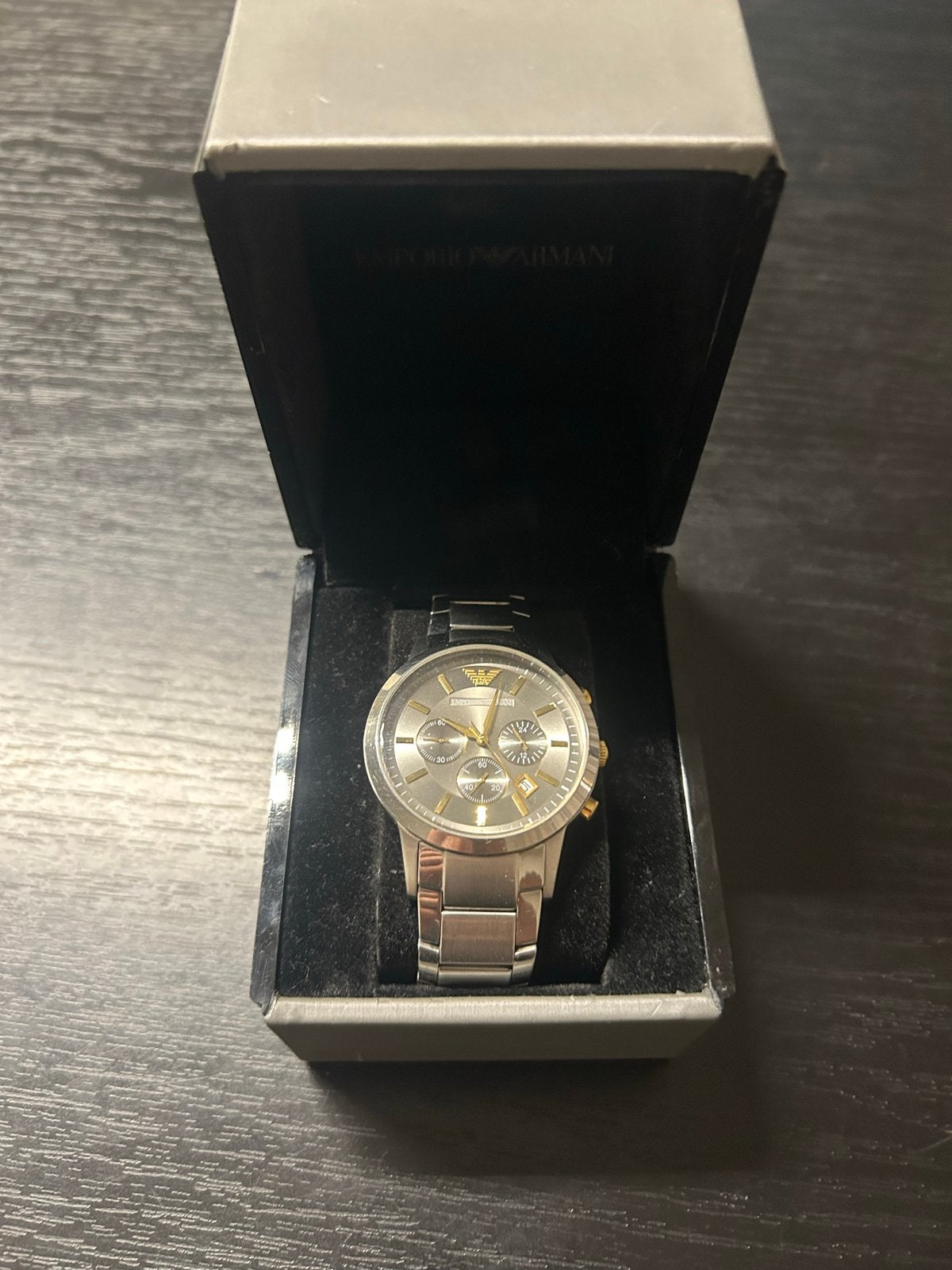 Emporio Armani AR-1104, Overige merken, Staal, Polshorloge, Ophalen of Verzenden