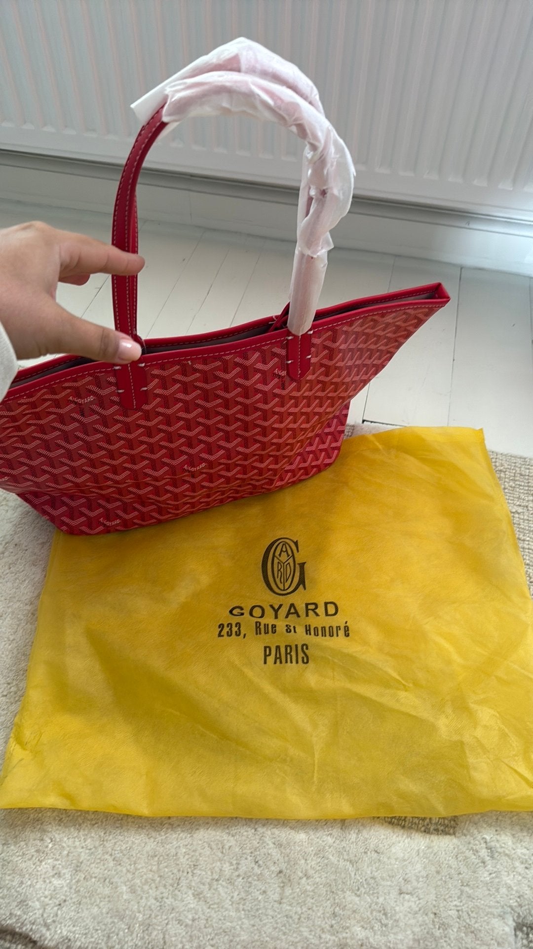 Goyard Shopper Rood NEP-nieuw, Ophalen of Verzenden, Zo goed als nieuw, Rood, Shopper