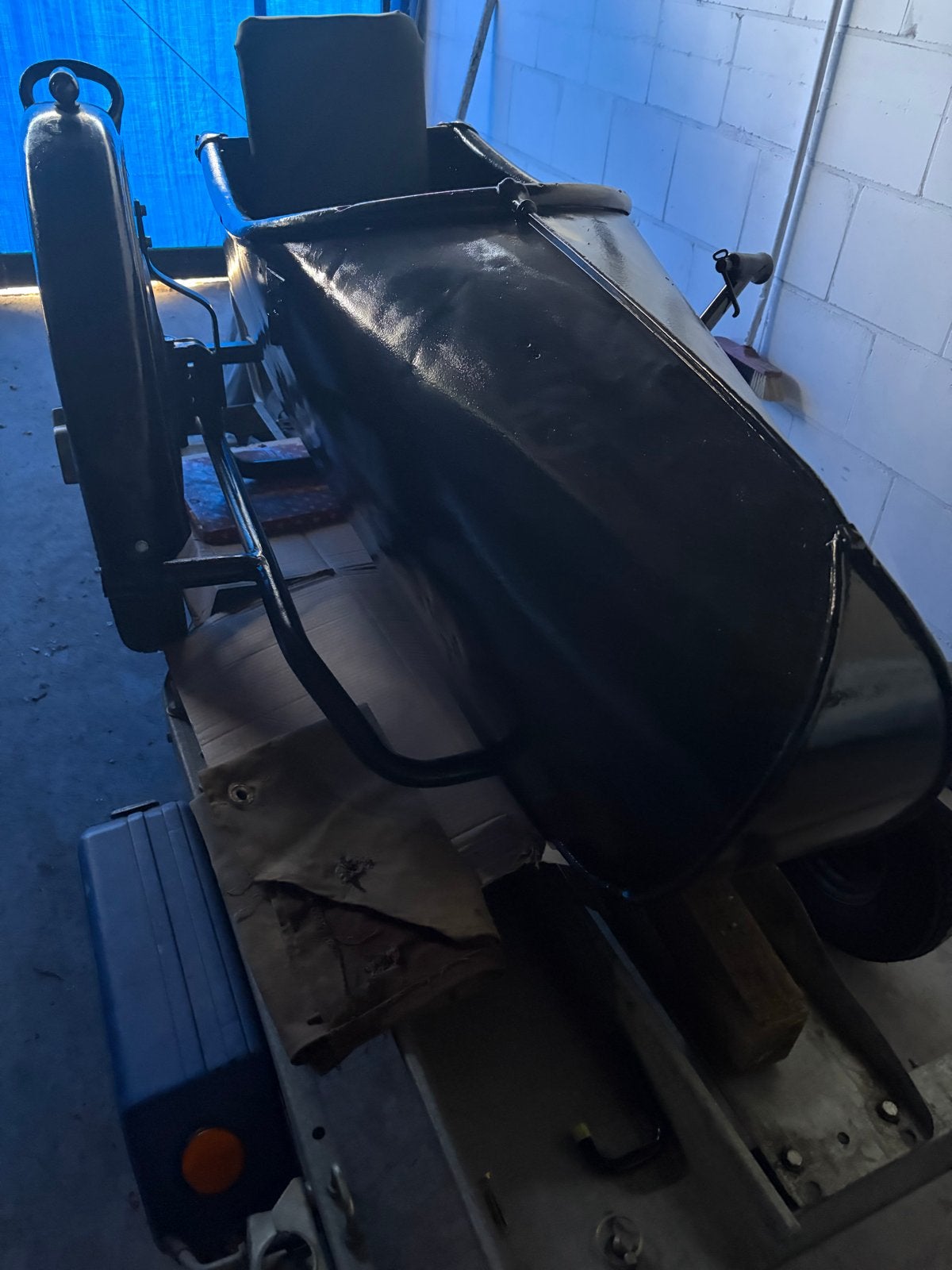 Steib Zijspan voor motor - Klassiek model, zwart, Ophalen of Verzenden, Gebruikt