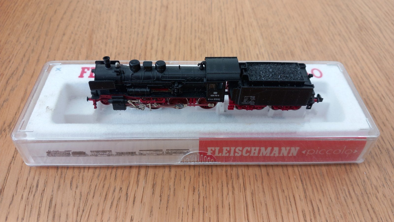 Stoomlocomotief BR 038 van Deutsche Bahn (Schaal N), Gebruikt, Fleischmann, Ophalen of Verzenden, Analoog