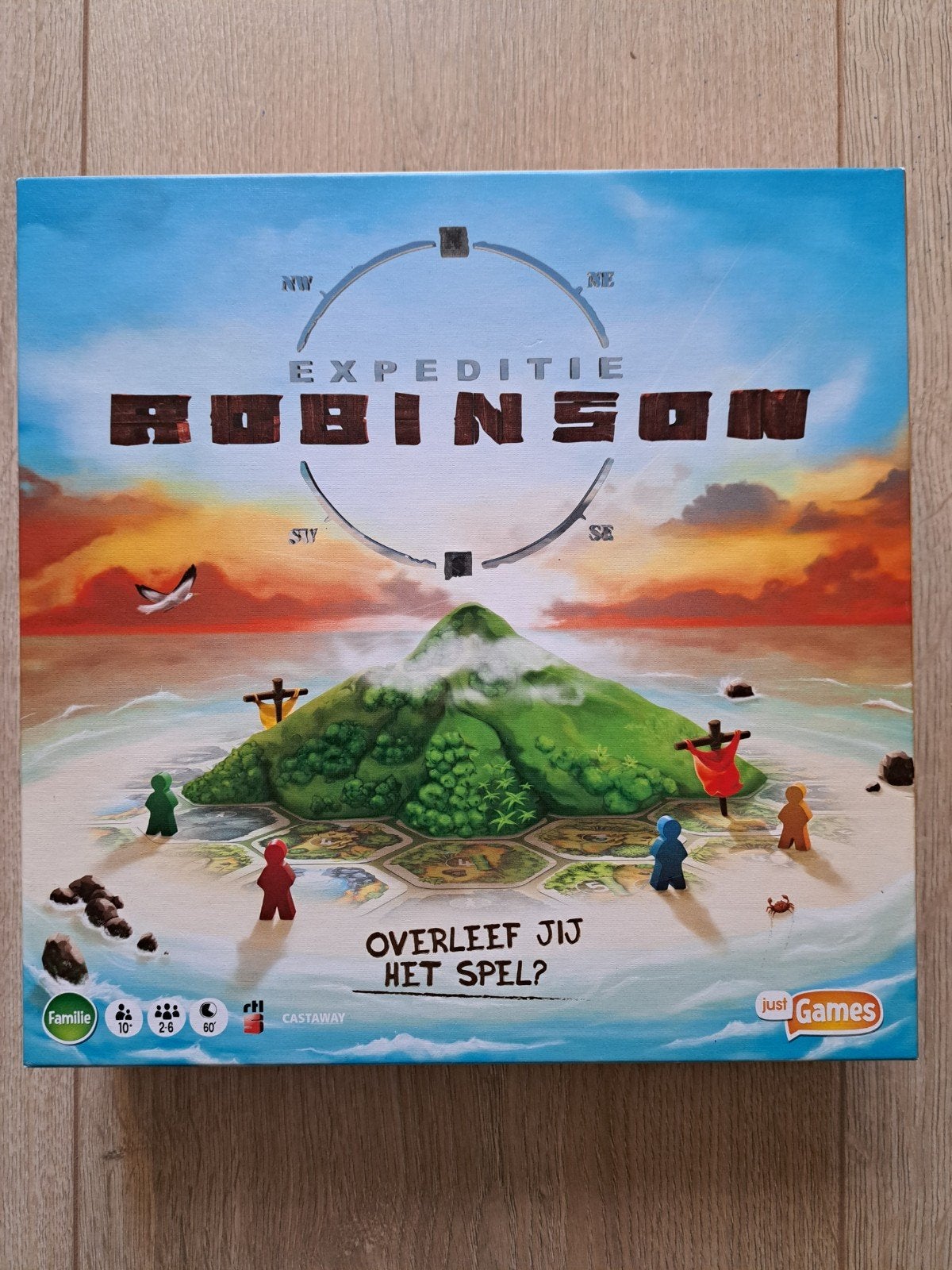 Expeditie Robinson Bordspel - Overleef jij het spel?, Vijf spelers of meer, Ophalen of Verzenden, Zo goed als nieuw, Just Games