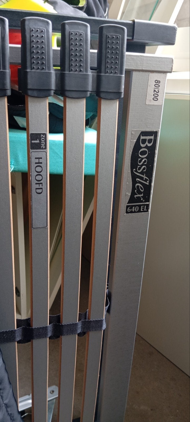 Bossflex 640 Electrische lattenbodem 80x200 cm, Gebruikt, Eenpersoons, Ophalen of Verzenden, 80 cm