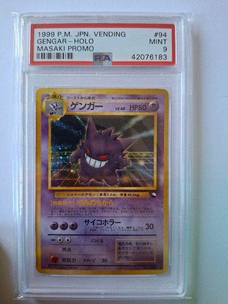 Pokemon Masaki Gengar PSA 9, Ophalen, Zo goed als nieuw, Losse kaart