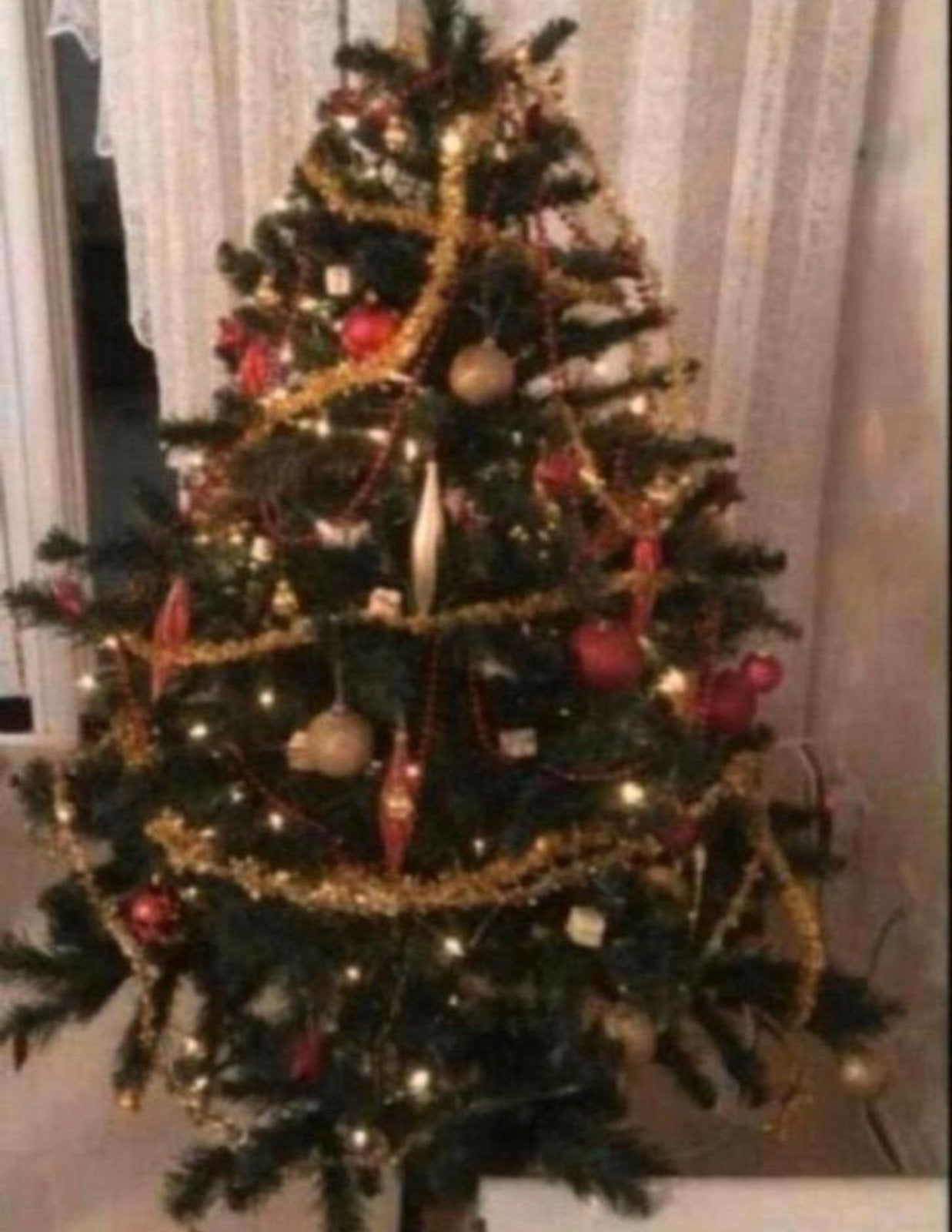 kerstboom compleet met versiering en verlichting, Ophalen of Verzenden, Zo goed als nieuw