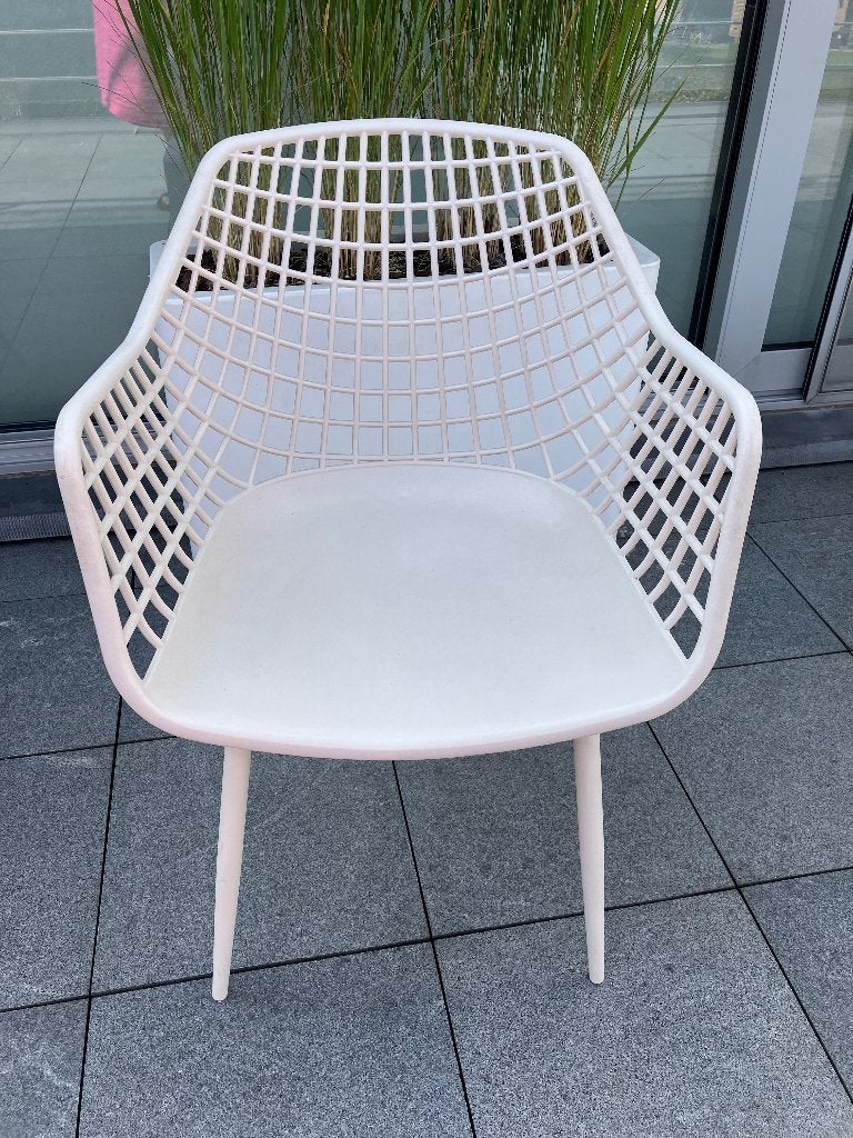 12 kuipstoelen beige, Kunststof, Overige kleuren, Ophalen of Verzenden, Zo goed als nieuw