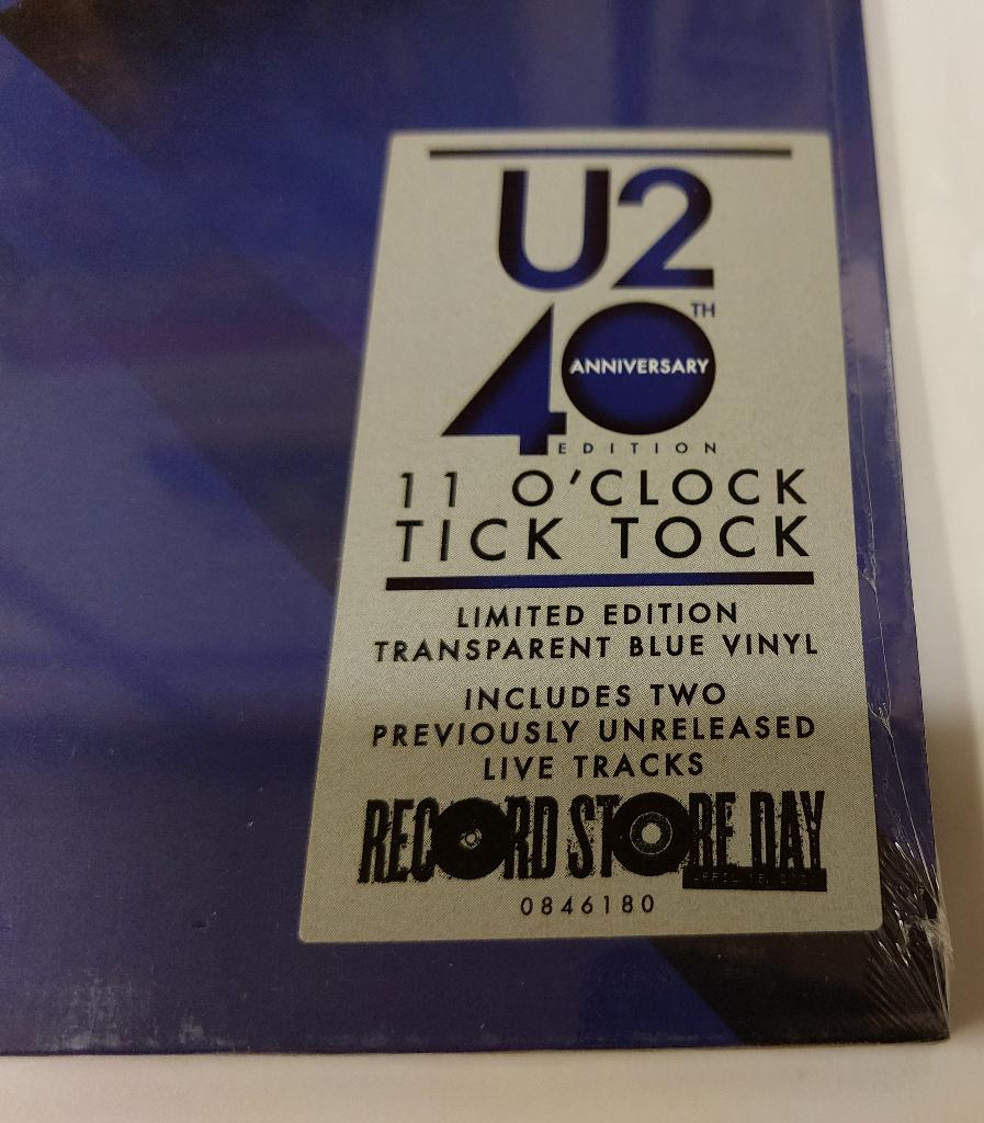 U2 BLAUW VINYL GESEALED 11 o clock tick tock 12 INCH 2020, Verzenden, Nieuw in verpakking
