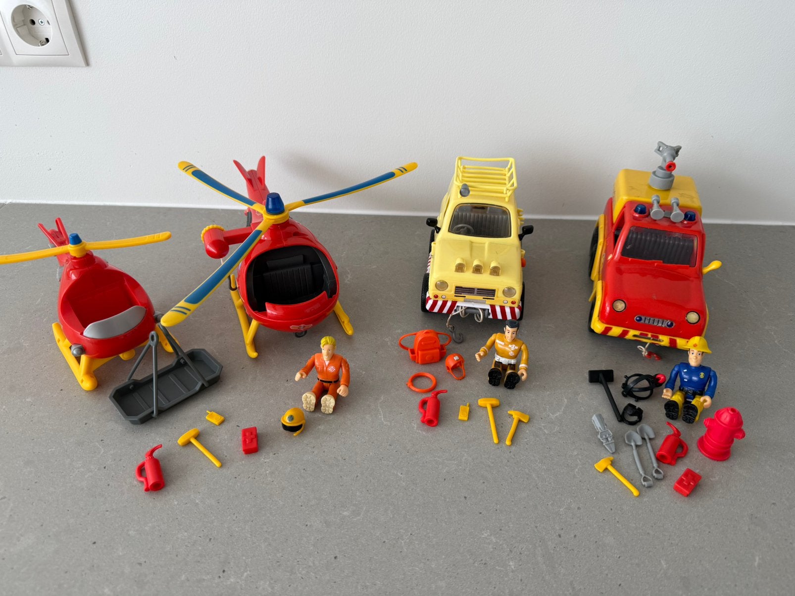 Brandweerman Sam auto’s, jeep en helikopter, Kinderen en Baby's, Ophalen of Verzenden, Gebruikt