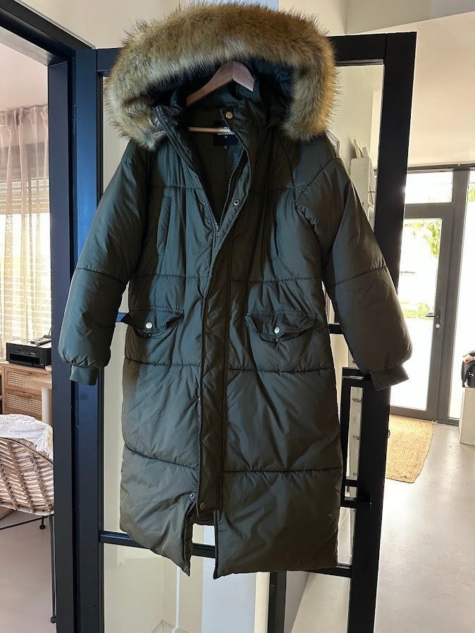 Trendy warme winterjas maat M Urban Outfitters, Ophalen of Verzenden, Zo goed als nieuw, Maat 38/40 (M), Zwart