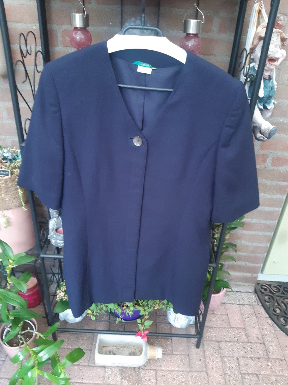 Jasje Met Korte Mouw., Kleding | Dames, Ophalen of Verzenden, Gedragen, Maat 38/40 (M), Blauw