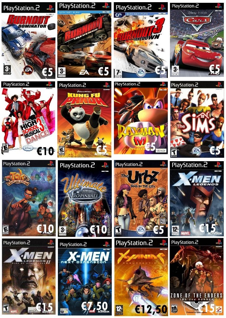 PS2 games, 1 speler, Ophalen, Zo goed als nieuw, Vanaf 16 jaar