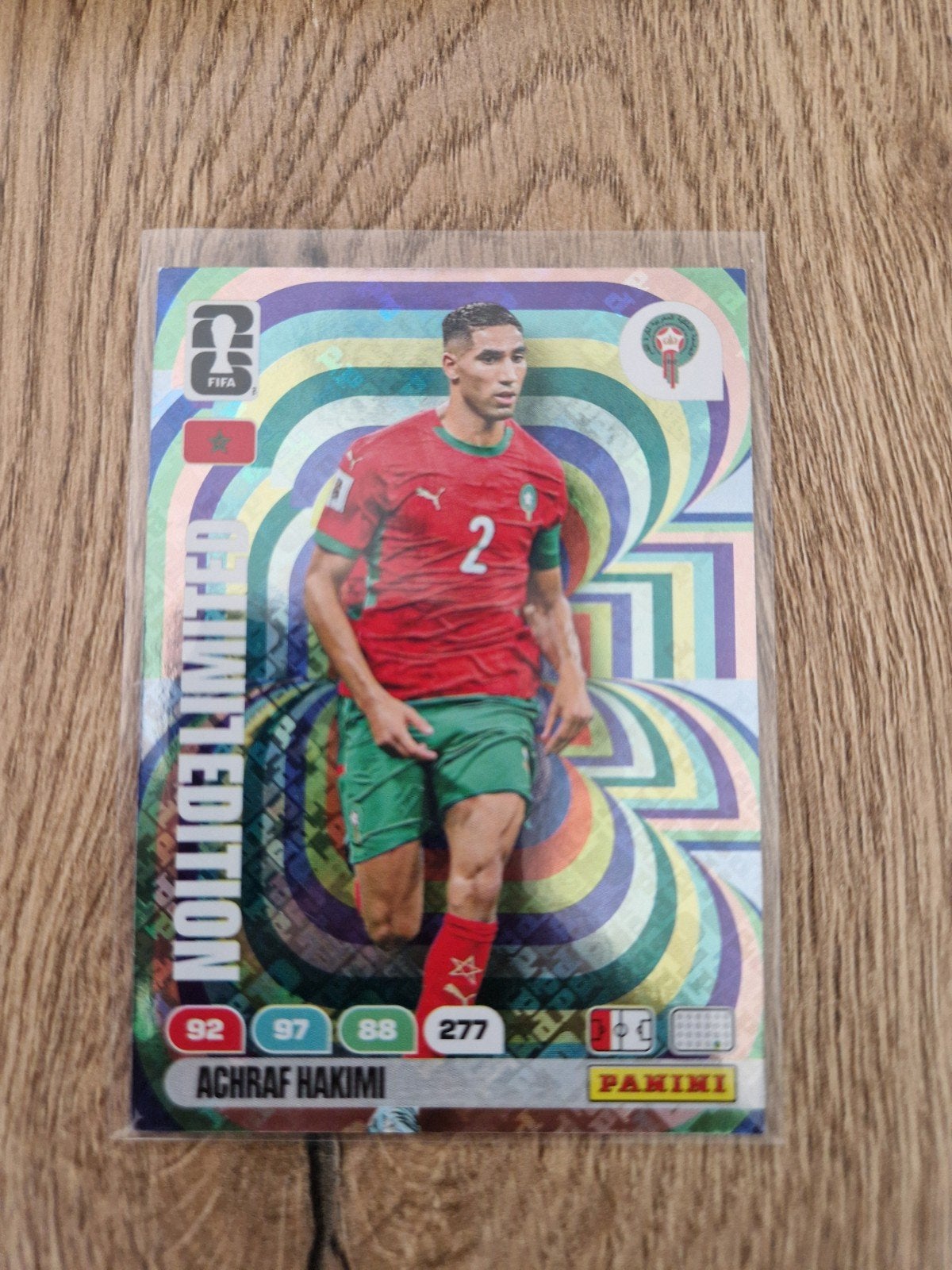 achraf hakimi panini xl, Ophalen of Verzenden, Zo goed als nieuw, Buitenlandse clubs, Poster, Plaatje of Sticker