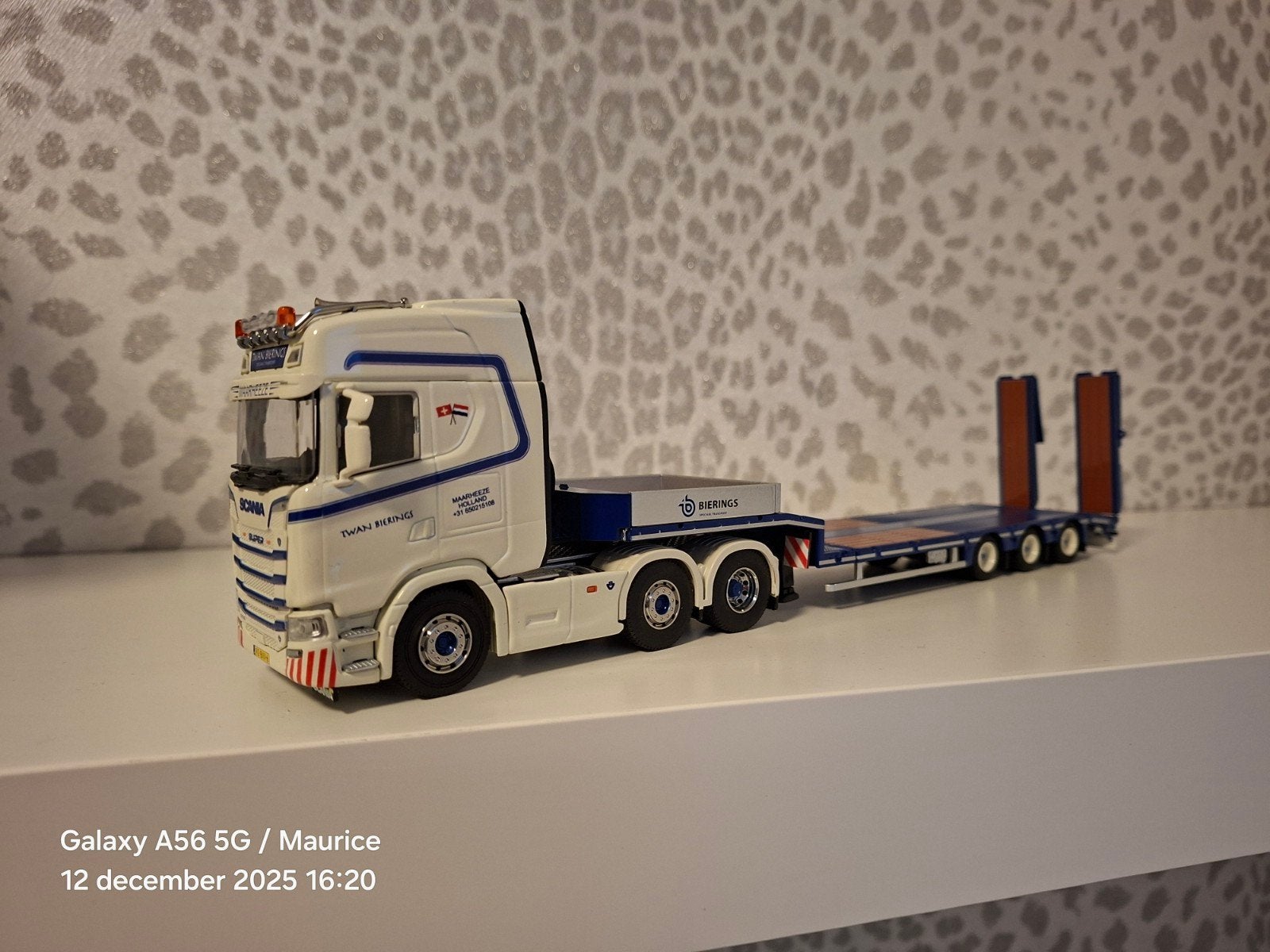 Cavallino, Scania CS Combinatie Twan Bierings = Geen WSI, Hobby en Vrije tijd, Modelauto's | 1:50, Ophalen of Verzenden, Zo goed als nieuw
