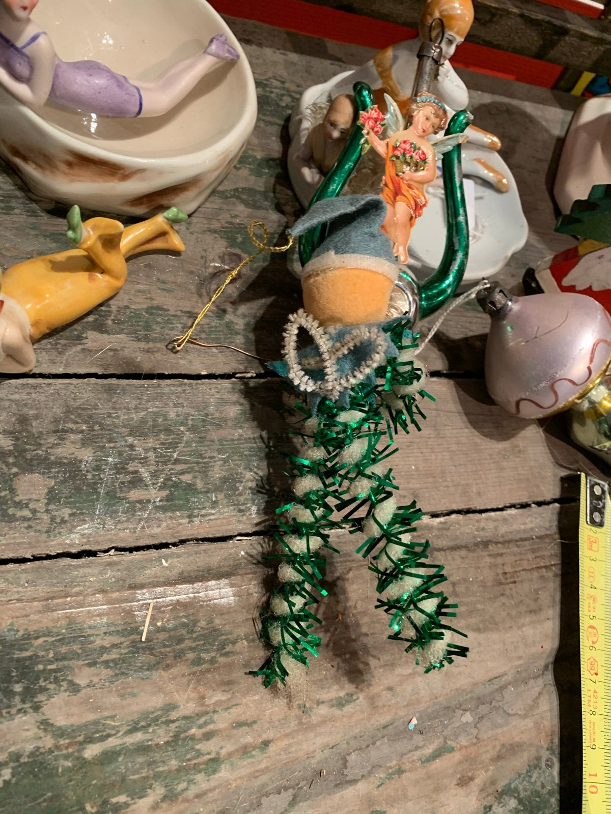 #Kerst kerst ornament.  Engel, T, Ophalen of Verzenden, Zo goed als nieuw, N