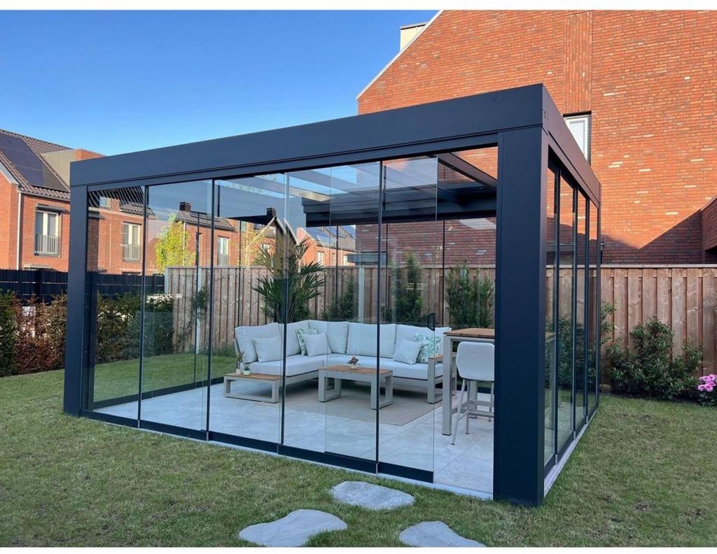 Luxe Veranda King - Glazen Schuifwanden, Ophalen of Verzenden, Zo goed als nieuw, Veranda