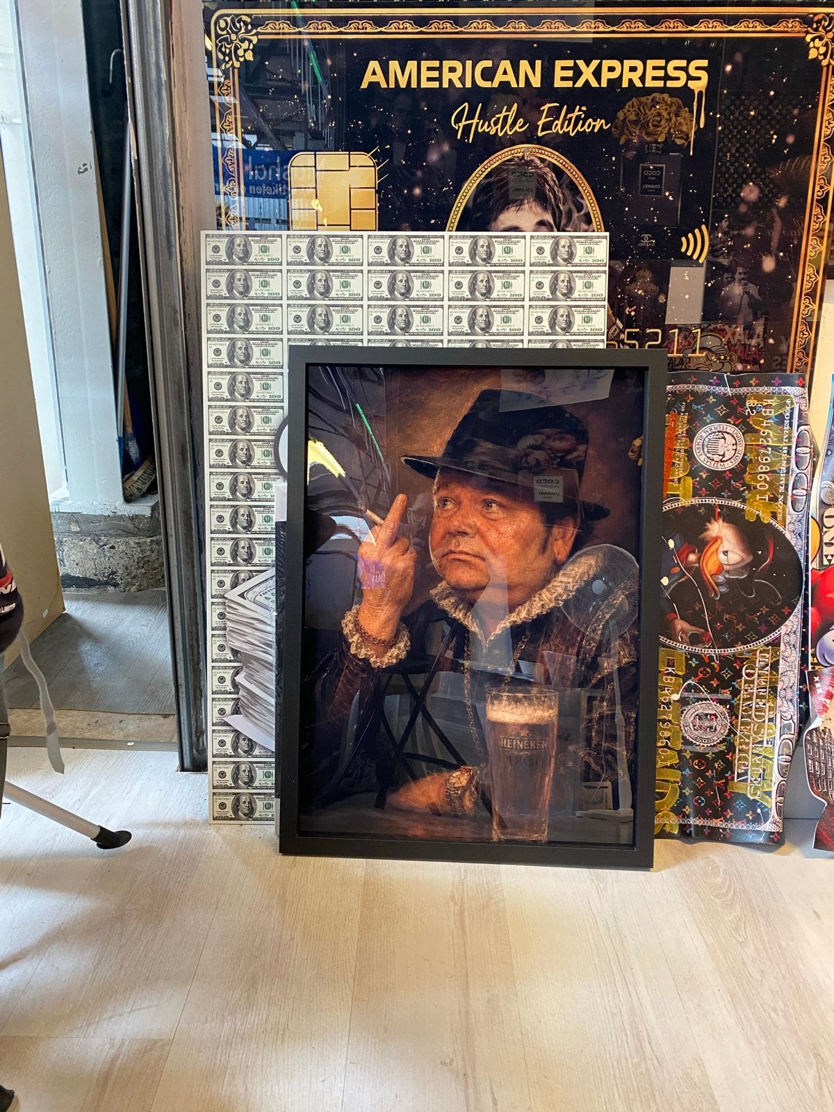 Andre hazes mooie poster op zwarte lijst., Ophalen of Verzenden