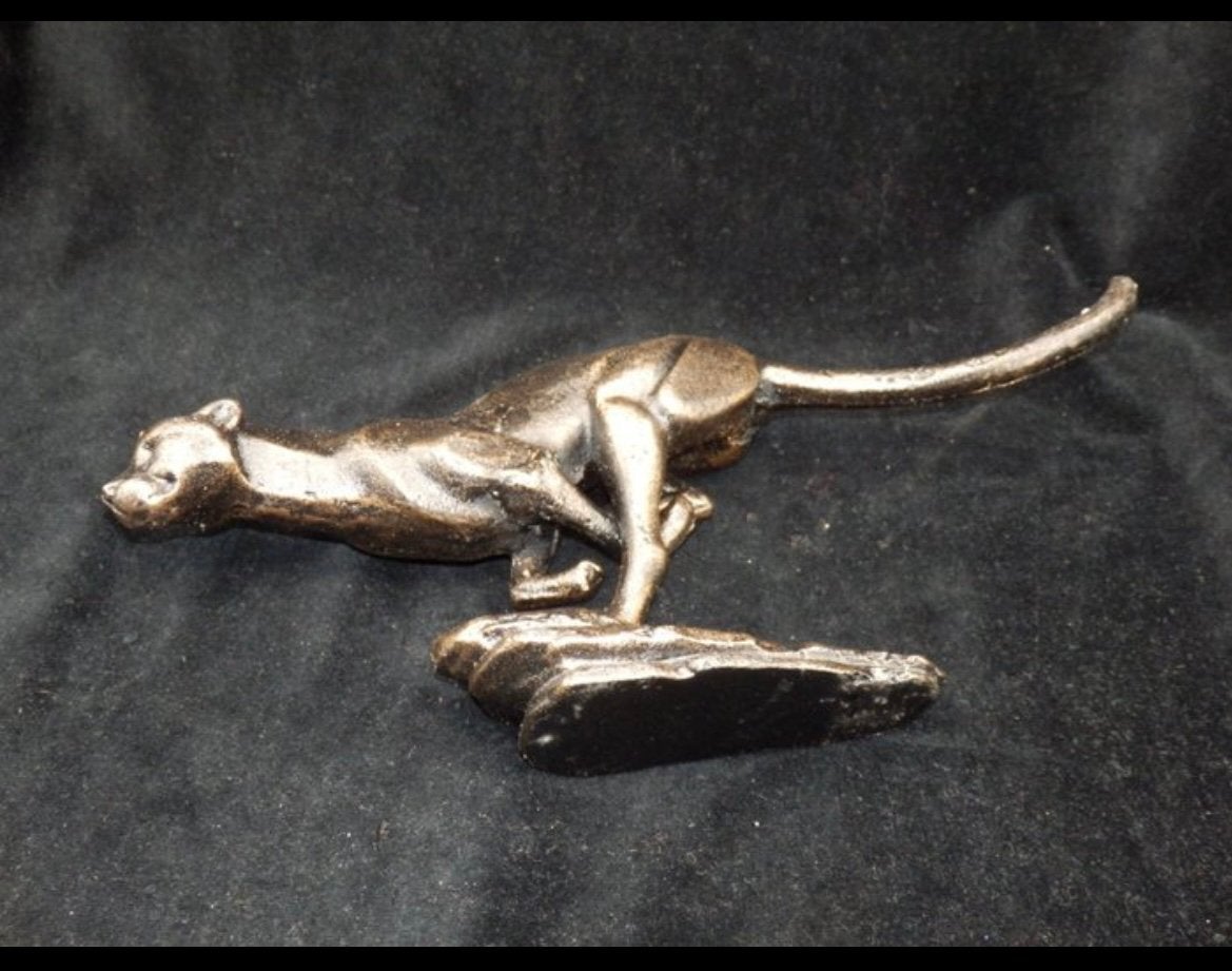 Art deco Jaguar beeldje, Ophalen of Verzenden