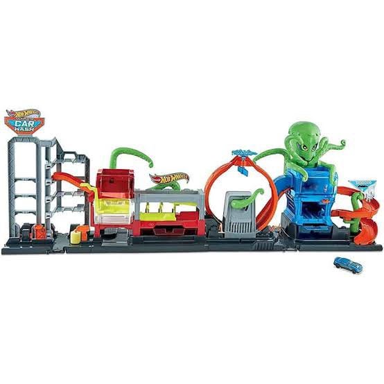 Hotwheels Carwash Octopus, Ophalen of Verzenden, Zo goed als nieuw