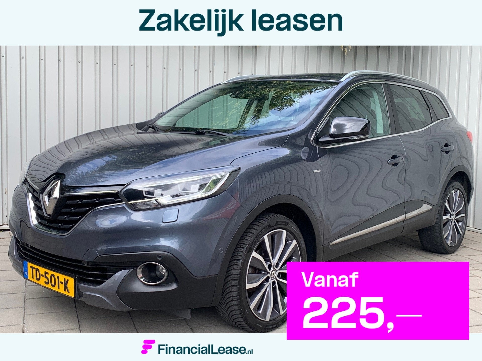 Renault Kadjar 1.2 TCe Bose|Automaat|103000KM|Navigatie|, Gebruikt, 4 cilinders, Leder en Stof, Origineel Nederlands