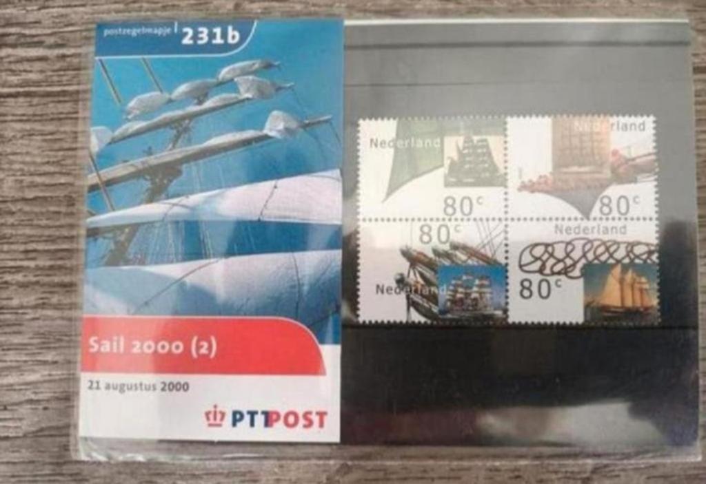 📮postzegelmapje 231b: sail amsterdam (2), Postzegels en Munten, Postzegels | Nederland, Verzenden, Na 1940, Postfris