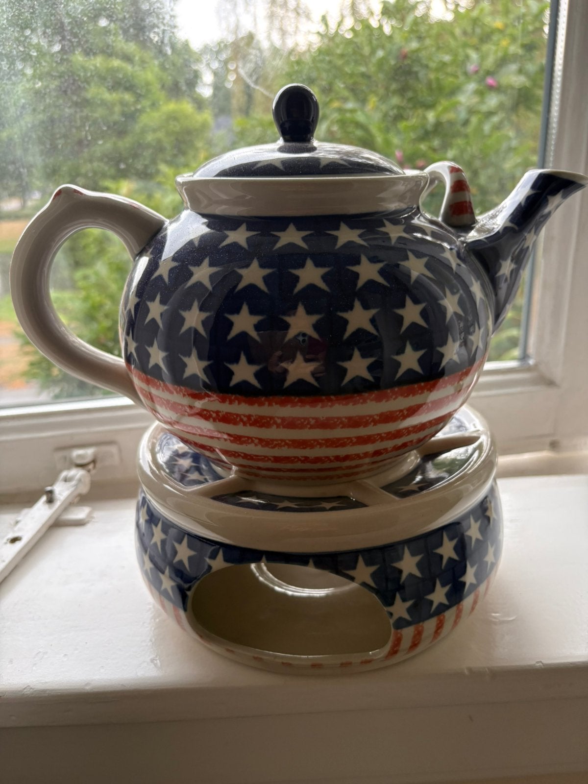 Bunzlau Castle theepot (2L) met theelicht, Ophalen of Verzenden