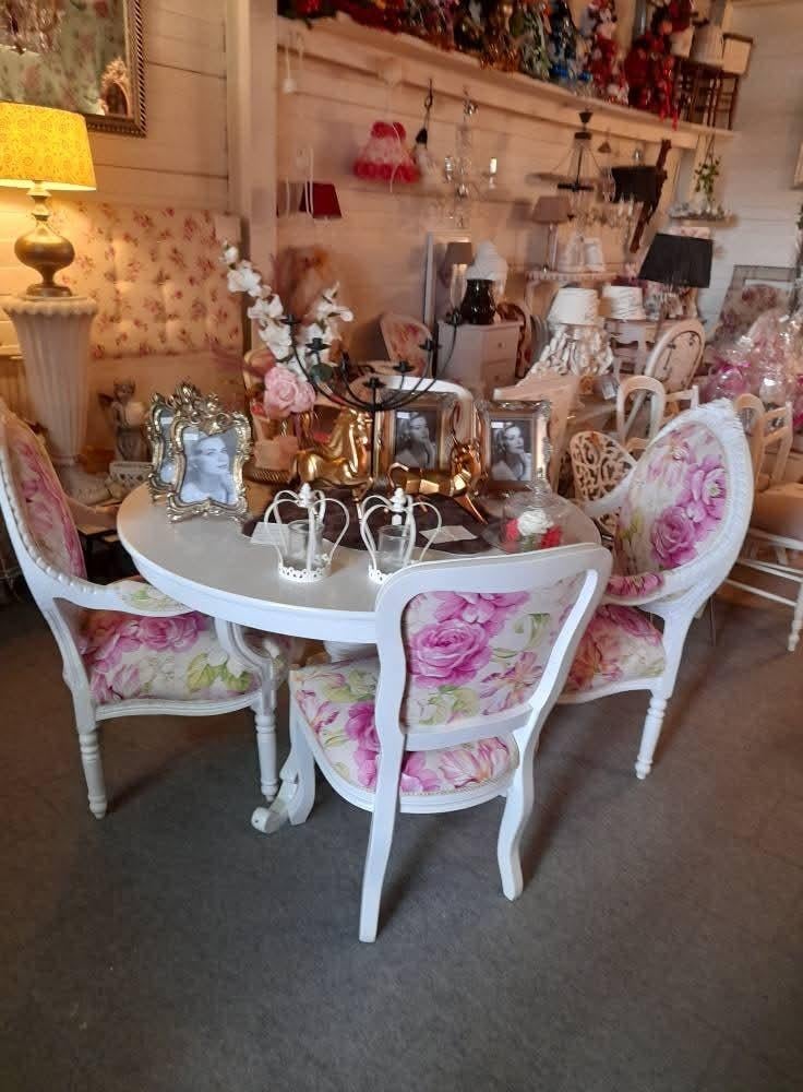 Brocante mixed eethoek Compleet of los te koop, Ophalen of Verzenden