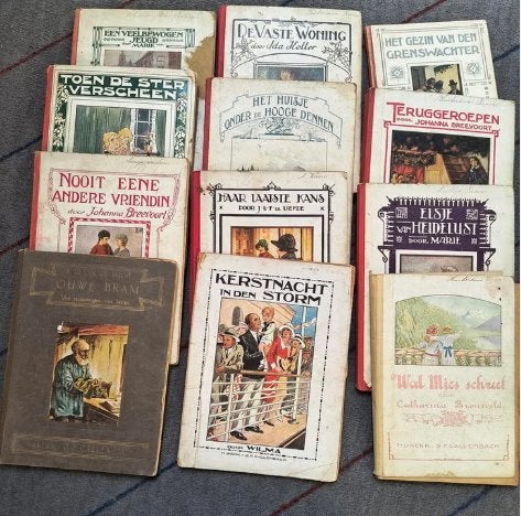 Oude Nederlandse kinderboeken collectie, Antiek, Antiek en Kunst, Antiek | Boeken en Bijbels, Ophalen of Verzenden